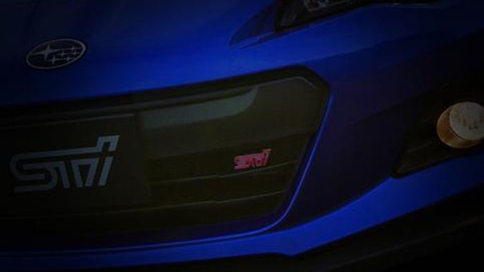 Το BRZ θα βγει και σε μια έκδοση STI, όπως δείχνει κι η teaser φωτογραφία, ενώ οι φήμες αναφέρουν ότι θα κάνει ντεμπούτο τον Νοέμβριο στο Λος Αντζελες